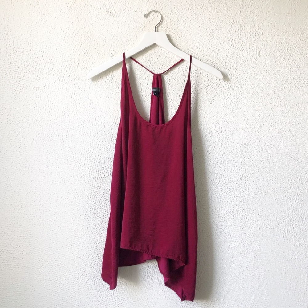 Valette Red Racerback Flowy Tank Top Size Medium